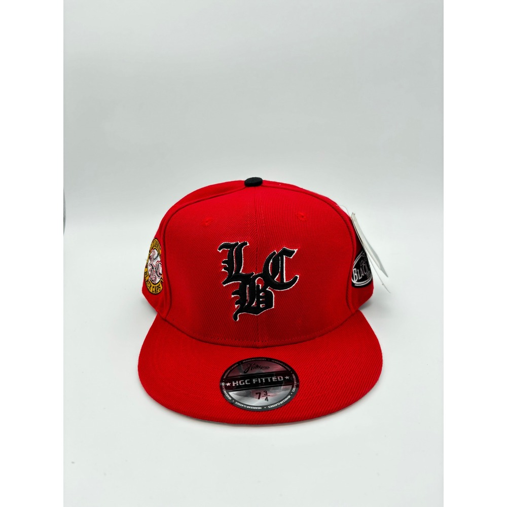 Headgear Classics Louisville Black Caps Fitted Hat Red 7 3/4 LBC Baseball Cap